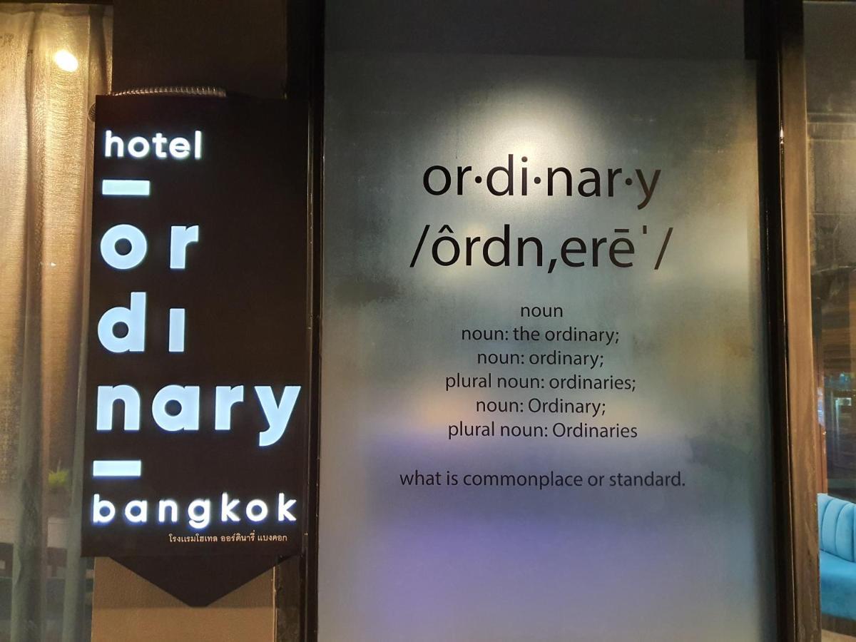 Hotel Ordinary Bangkok Exterior foto